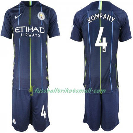 Fußballtrikots Manchester City Kompany 4 Kinder 2018-2019 Kurzarm Auswärts-trikot kaufen